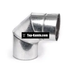 Коліно н/оц AISI 304 90° 0,6 мм 130/230