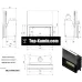 Каминная топка Kratki Mila PW/24/G/W с водяным контуром