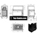 Каминная топка Kratki Oliwia L/BS/Deco 18 кВт левая