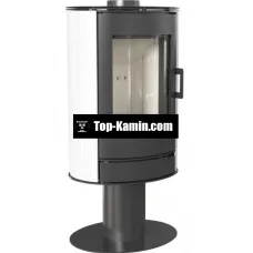 Отопительная печь Kratki Koza AB S/N/O Glass белый кафель