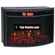 Електричний камін Bonfire EL1537B 26 дюймів з інфрачервоним обігрівом (напівкругле скло)