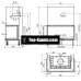 Каминная топка Technical PanTech 100 EVO U LD с керамикой