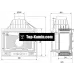 Каминная топка Kawmet W3 правосторонняя 16,7 кВт