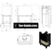 Каминная топка Kratki MBO P/BS/G 15 кВт правая