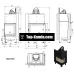 Каминная топка Kratki MBZ P/BS 13 кВт правая
