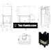 Каминная топка Kratki MBZ P/BS/G 13 кВт правая