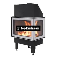 Каминная топка Nordpeis N20A с правым стеклом, рамка хром