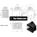 Камінна топка Kratki Simple Z/S/L/BS 16 кВт ліва
