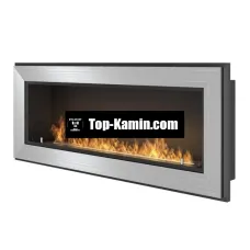 Биокамин Simple Fire Frame 1200 cерый со стеклом