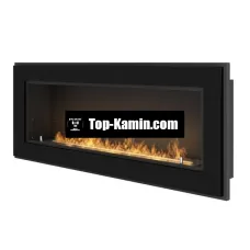 Біокамін Simple Fire Frame 1200 чорний зі склом