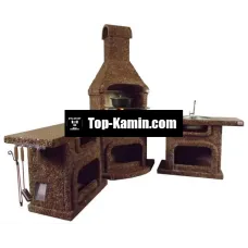 Камін-барбекю Moss Гранд кутовий ексклюзив (теракот)
