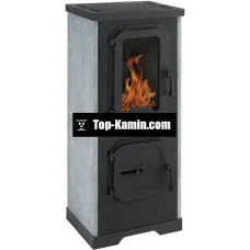 Печь-камин на дровах Wamsler Colorado Deluxe natural stone 5 кВт