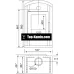 Піч-камін на дровах Wamsler Saturn grey 6 кВт