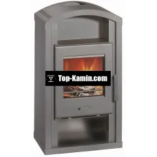 Піч-камін на дровах Wamsler Saturn grey 6 кВт