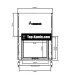 Каминная топка A.caminetti Flat 75X62 / 2019