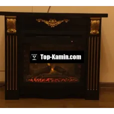 Декоративный камин BLT Афины черная эмаль с золотом