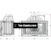 Каминная топка Invicta 840 Horizontal с шибером 9284-75