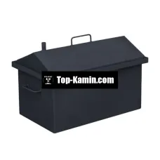 Коптильня Дід Коптенко середня хатинкою фарбована 590x390x320