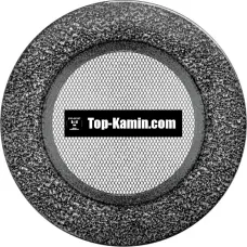 Решетка для камина Kratki круглая черное серебро FI 125