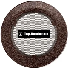 Решітка для каміну Kratki кругла мідь FI 150