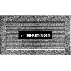 Решітка для каміну Kratki чорне срібло Fresh 17х30