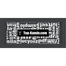 Решітка для каміну Kratki графітова ABC 17х37