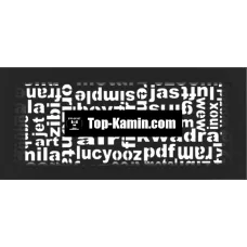 Решітка для каміну Kratki чорна ABC 17х37