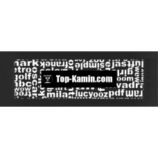 Решітка для каміну Kratki чорна ABC 17х49
