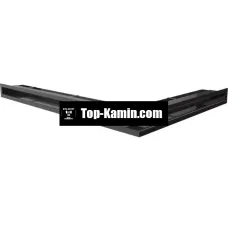 Решітка для каміну Kratki чорна LUFT/NL/60/C/SF