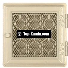 Решітка для каміну Parkanex Stylowa біла антична 21×21 з жалюзі