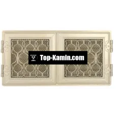 Решітка для каміну Parkanex Stylowa біла антична 21×43 з жалюзі