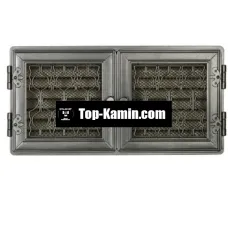 Решітка для каміну Parkanex Stylowa графітова 21×43 з жалюзі