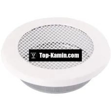 Решітка для каміну Parkanex кругла біла Ø100