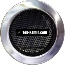 Решітка для каміну Parkanex кругла хром шліфована Ø160