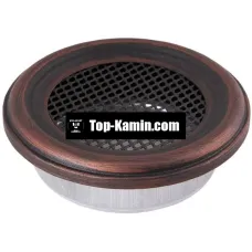 Решітка для каміну Parkanex кругла мідна патина Ø160