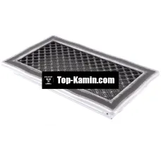 Решітка для каміну Parkanex Deco срібна патина 16×32