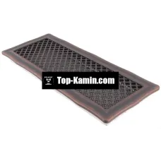 Решітка для каміну Parkanex Deco мідна патина 16×45