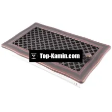 Решітка для каміну Parkanex Deco мідна патина 16×32 з жалюзі