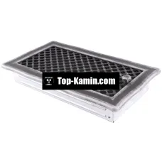 Решітка для каміну Parkanex Deco срібна патина 16×32 з жалюзі