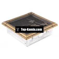Решітка для каміну Parkanex Retro золота патина 16×16 з жалюзі