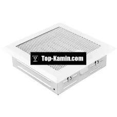 Решітка для каміну Parkanex біла 16×16 з жалюзі