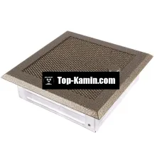 Решітка для каміну Parkanex старе золото 16×16 з жалюзі