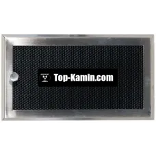 Решітка для каміну Parkanex хром шліфована 16×32 з жалюзі