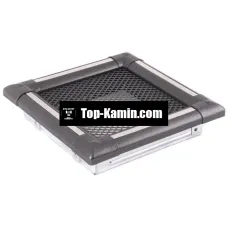 Решітка для каміну Parkanex Exclusive графітова, нержавійка 16×16