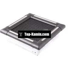 Решітка для каміну Parkanex Exclusive графітова, нержавійка 16×16 з жалюзі