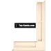 Решетка для камина Saven Loft Angle NP 9x60x40 кремовая