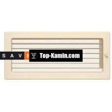 Решітка для каміну Saven Classic 17x37 кремова з жалюзі