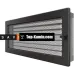 Решетка для камина Saven Classic 17x37 графит с жалюзи