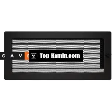 Решітка для каміну Saven Classic 17x37 чорна з жалюзі