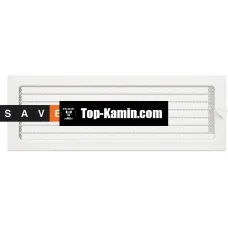 Решітка для каміну Saven Classic 17x49 біла з жалюзі